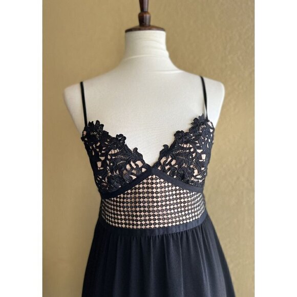 Theory Womens Black Melaena Blush Contrast Crochet Lace Dress Multi sizes $455 - Picture 10 of 12